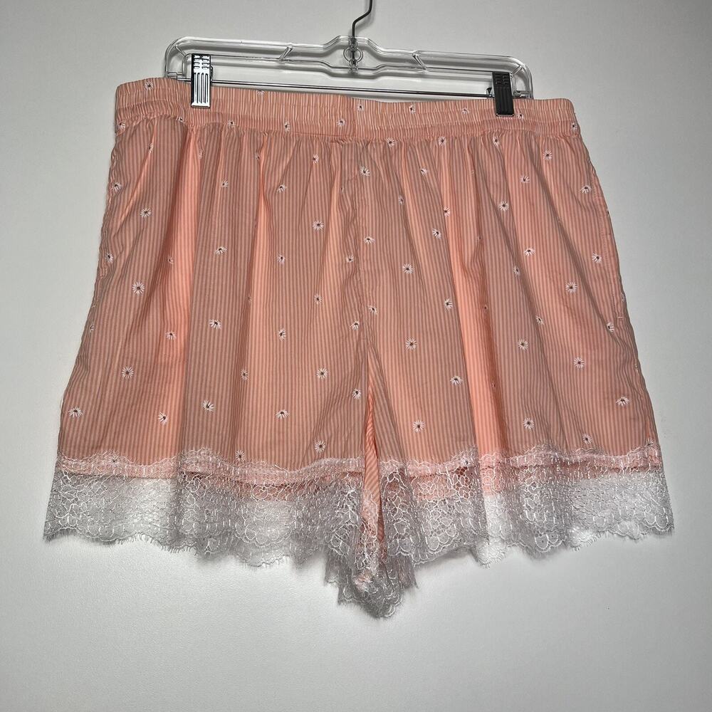 Victoria’s Secret Cotton Lace Hem Short Size XL